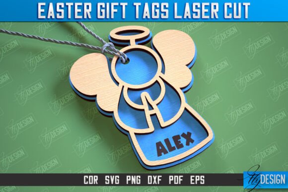 3d Easter Gift Tag Laser Cut SVG Design: A Creative and Practical Solution for Custom Gifts
