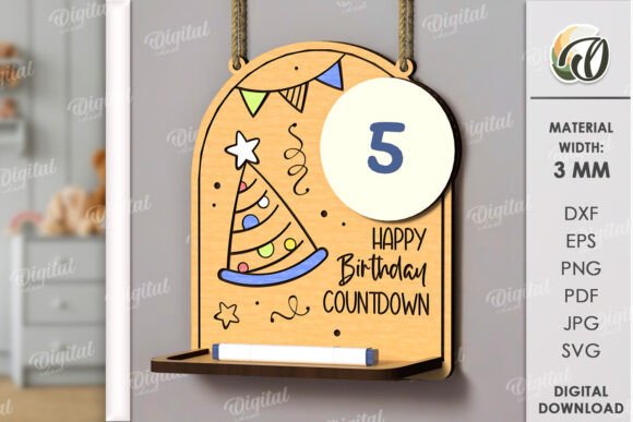 3D Happy Birthday Countdown Laser Cut: A Creative Way to Celebrate