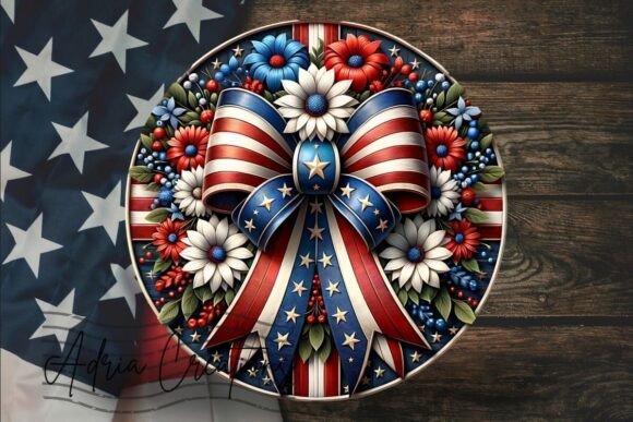 3D Independence Day Welcome Sign Design