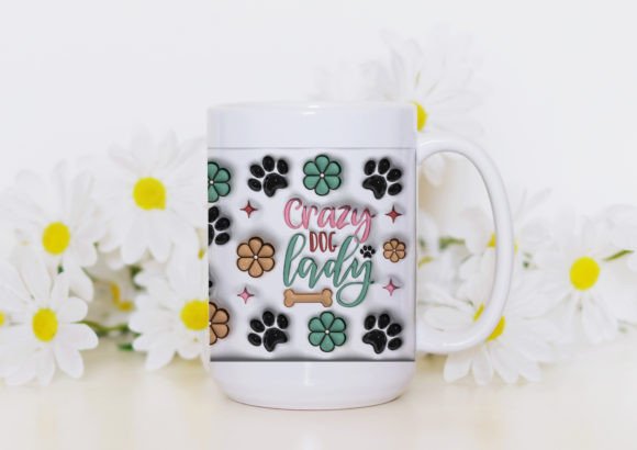 3D Inflated Dog Mug Design