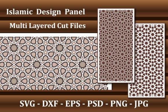 3D Layered Islamic Design Panel
