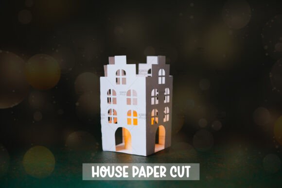3D Paper House Lantern Template: A Creative and Practical Tool for Craft Enthusiasts