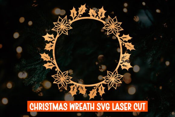 Christmas Wreath 3D Laser Cut Design: A Modern Approach to Holiday Creativity