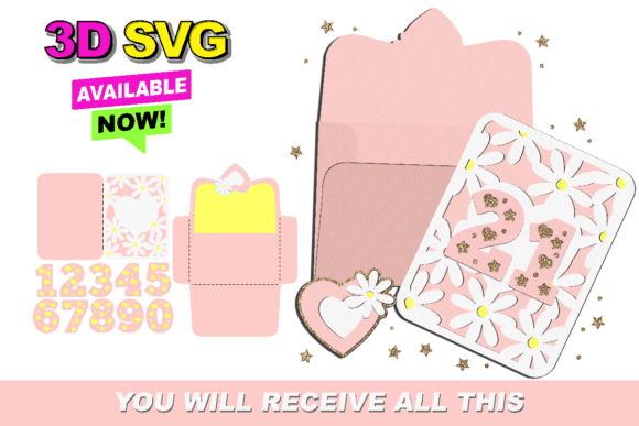 Revolutionizing Craft and Design: The Daisies Card and Envelope 3D SVG