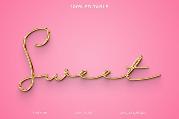 Sweet PSD 3D Gold Text Style Effect: A Practical Guide for Designers